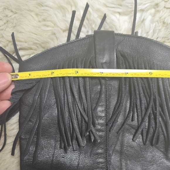 Dingo Black Leather Fringe Heeled Boots - Picture 5 of 6